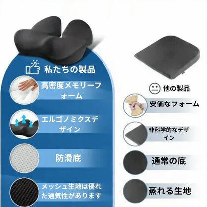 エルゴノミック メモリーフォーム シートクッション